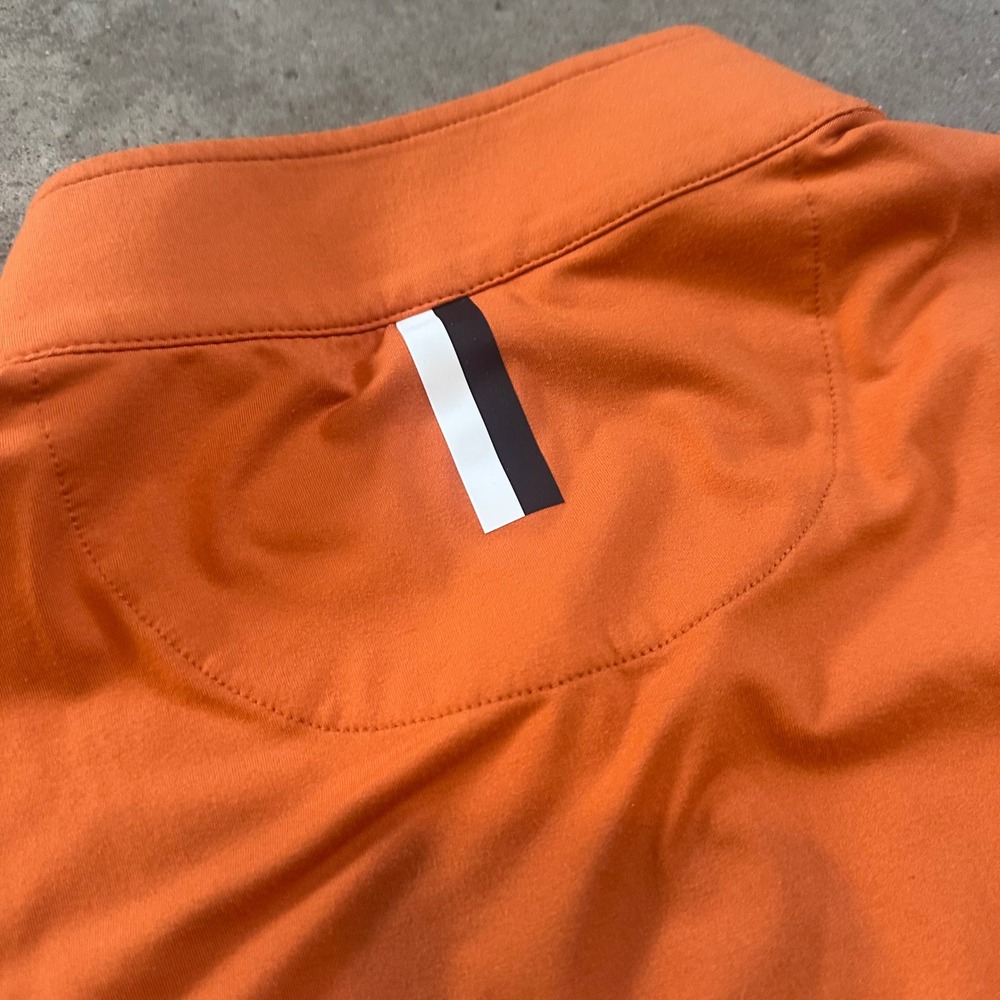 Rhoback 1/4 Zip Pullover Mens Large Orange Texas Longhorns Performance Stretch - Picture 9 of 11